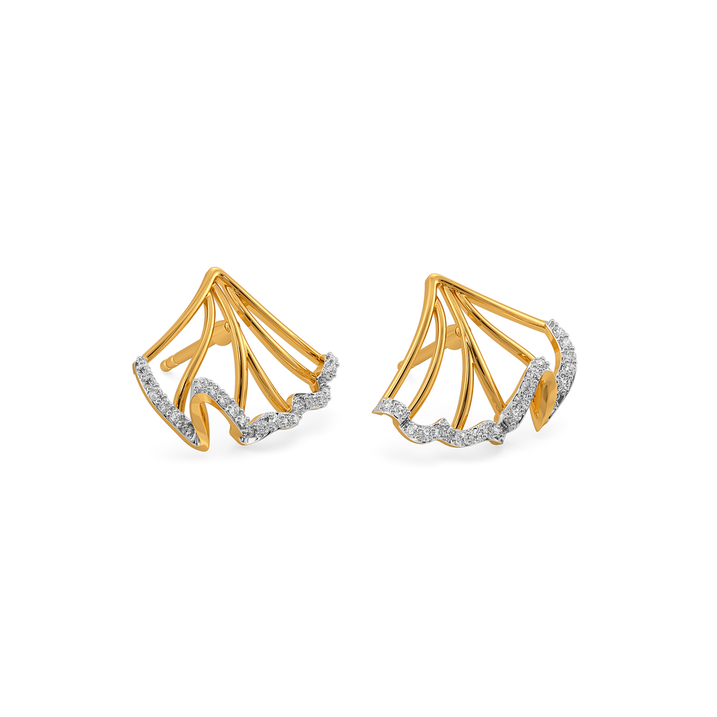Ruffles Redefined Diamond Earrings