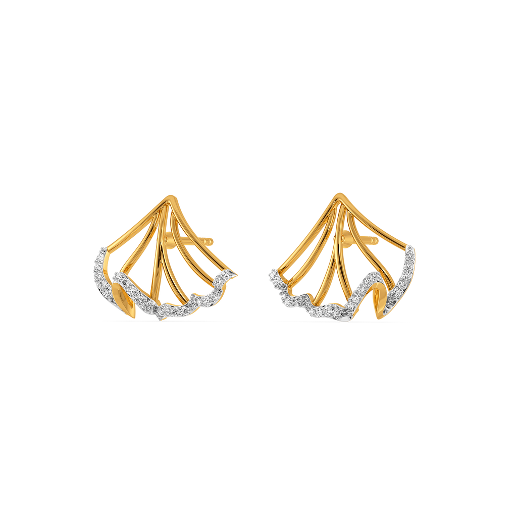Ruffles Redefined Diamond Earrings