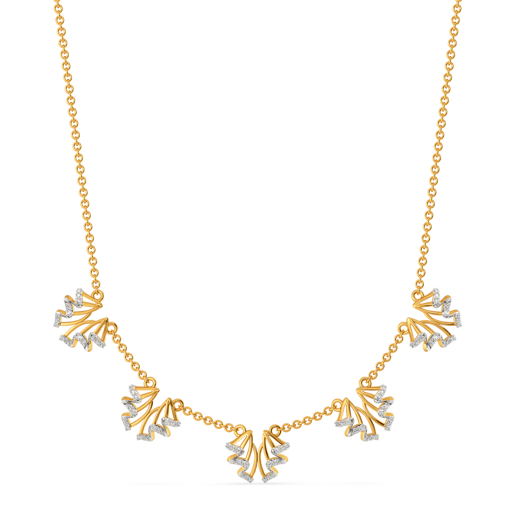 Summer Ruffles Diamond Necklaces