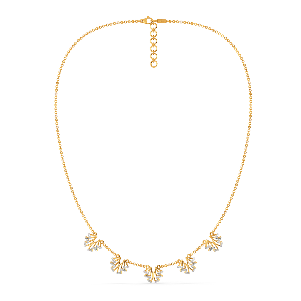 Summer Ruffles Diamond Necklaces
