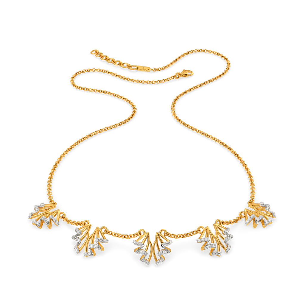 Summer Ruffles Diamond Necklaces