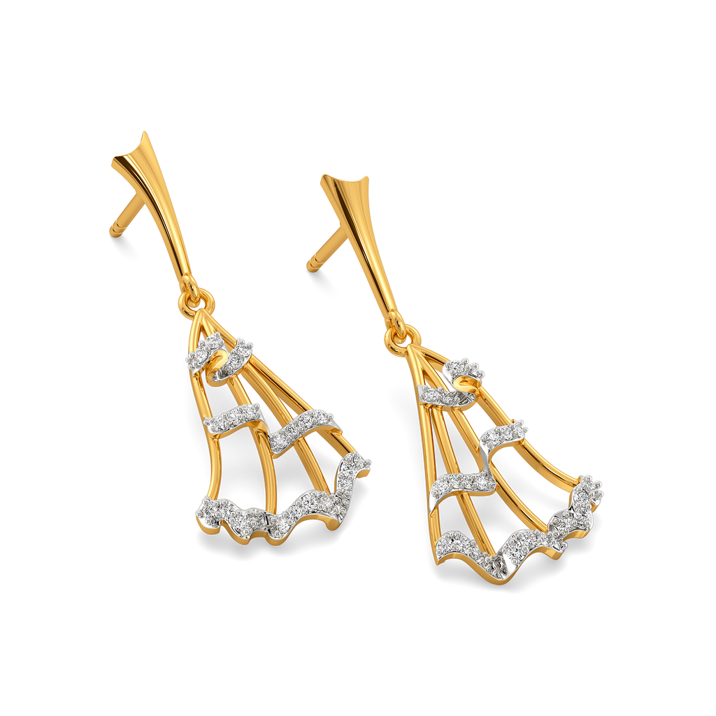 Ruffles Drama Diamond Earrings