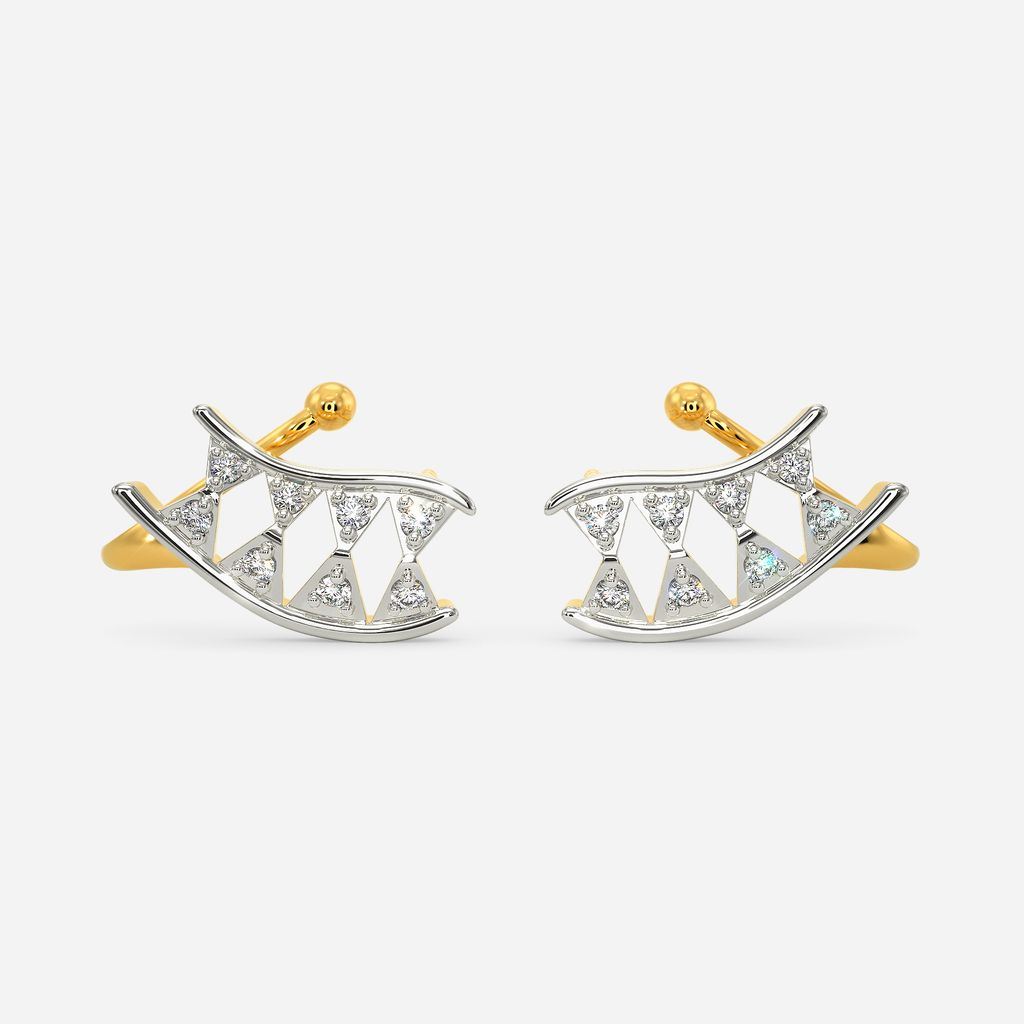 Sassy Stitches Diamond Earrings