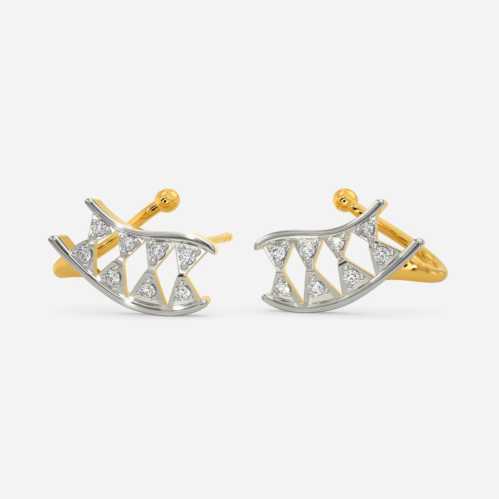 Sassy Stitches Diamond Earrings