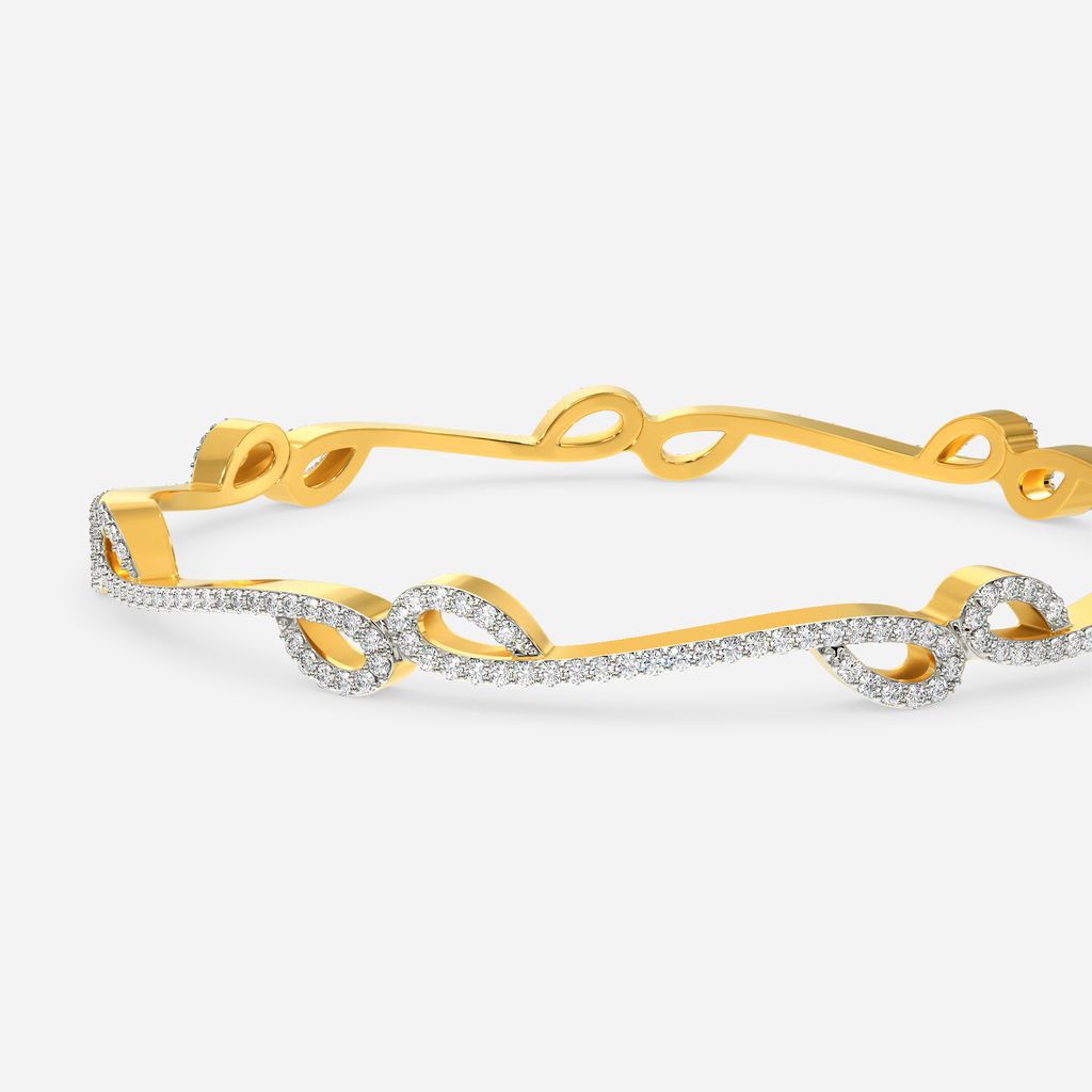 Swayed by Braids Diamond Bangles