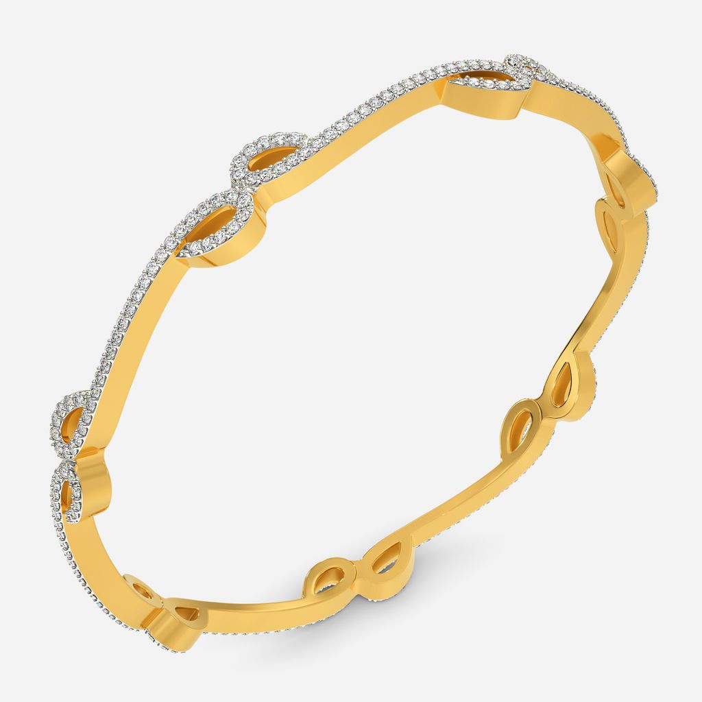 Swayed by Braids Diamond Bangles