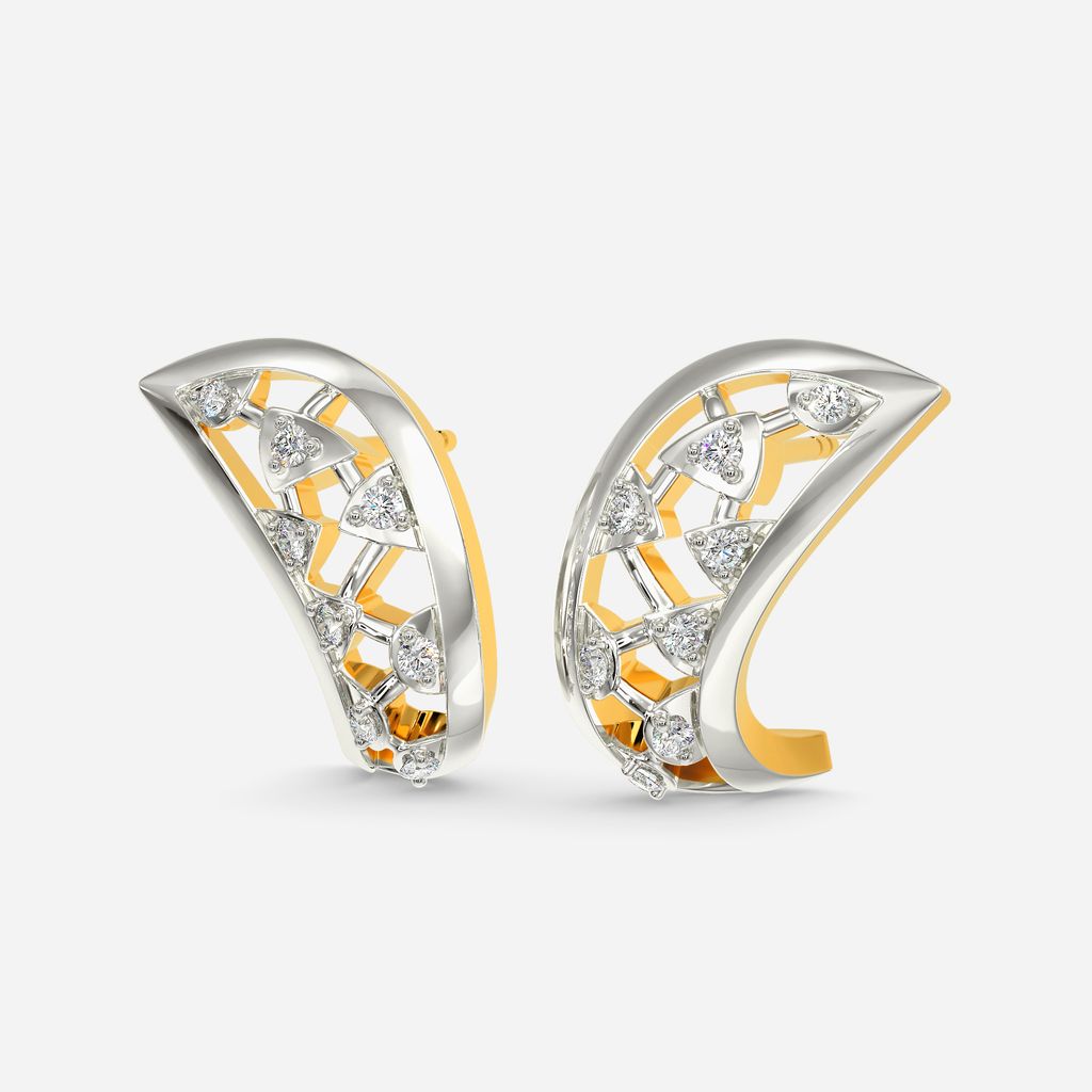 Lively Crochet Diamond Earrings
