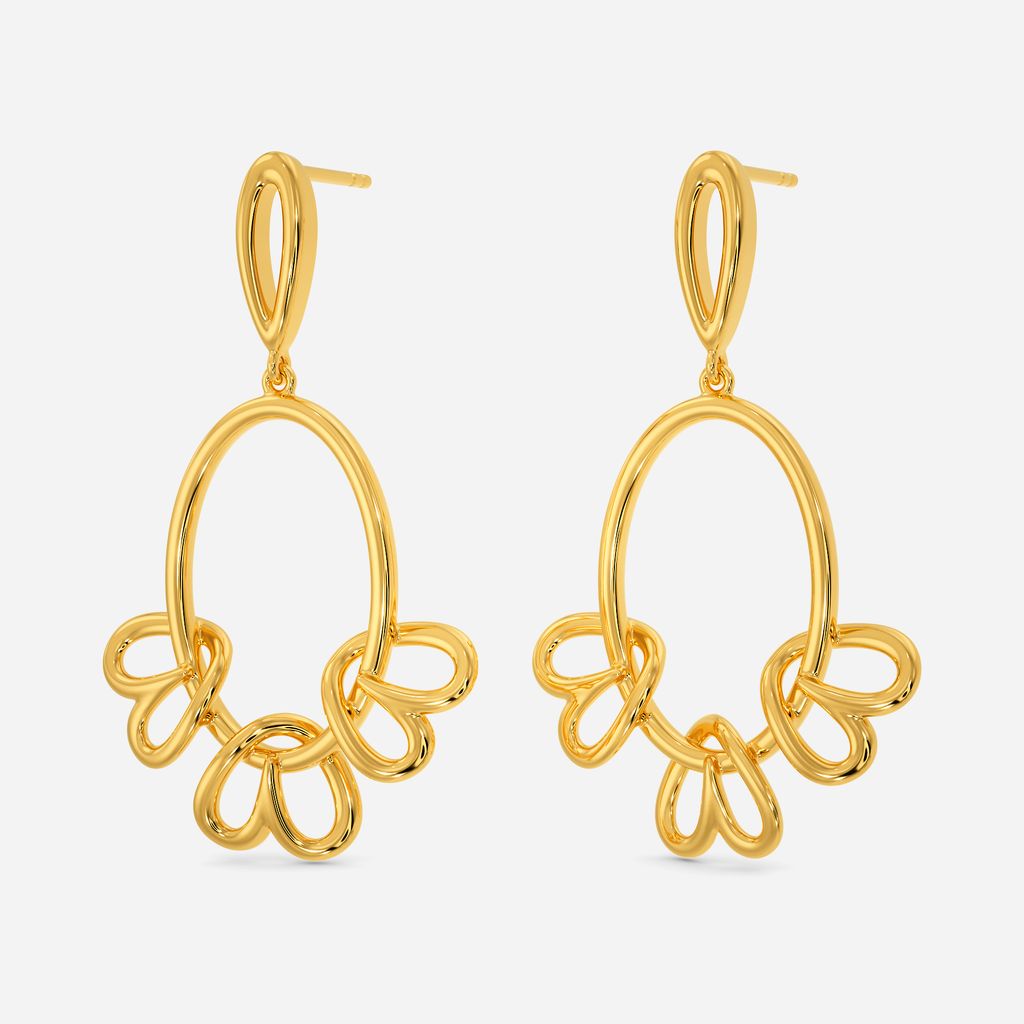 Braid O Crochet Gold Earrings