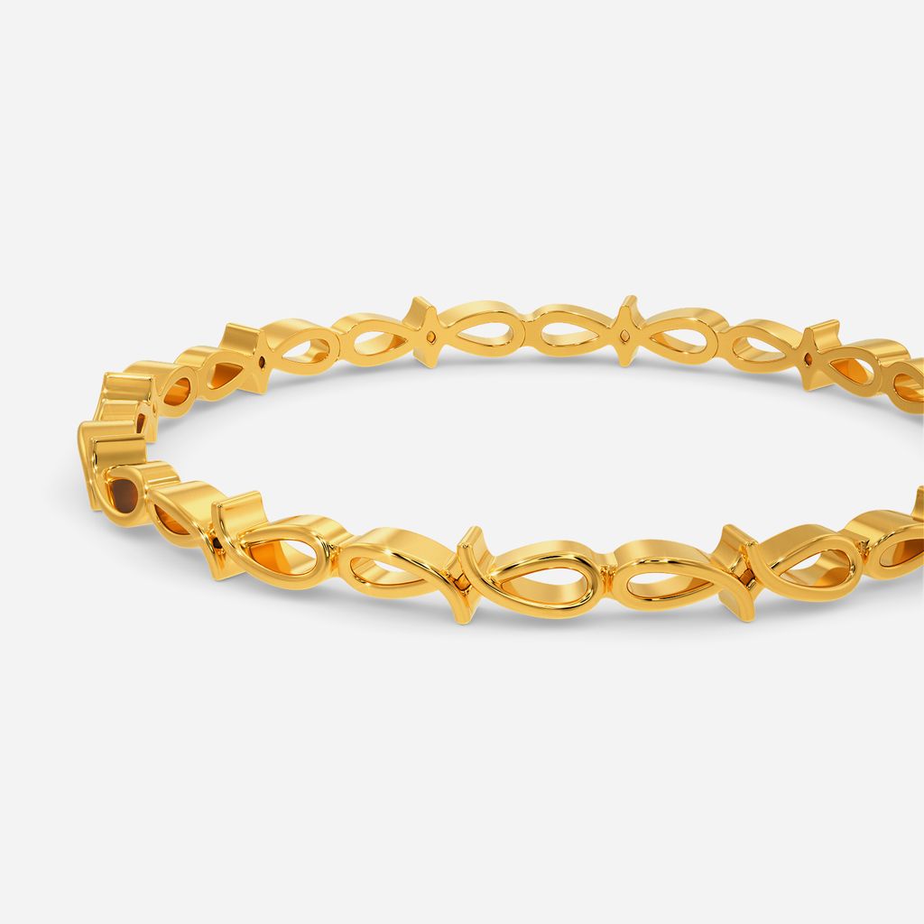 Braid O Crochet Gold Bangles