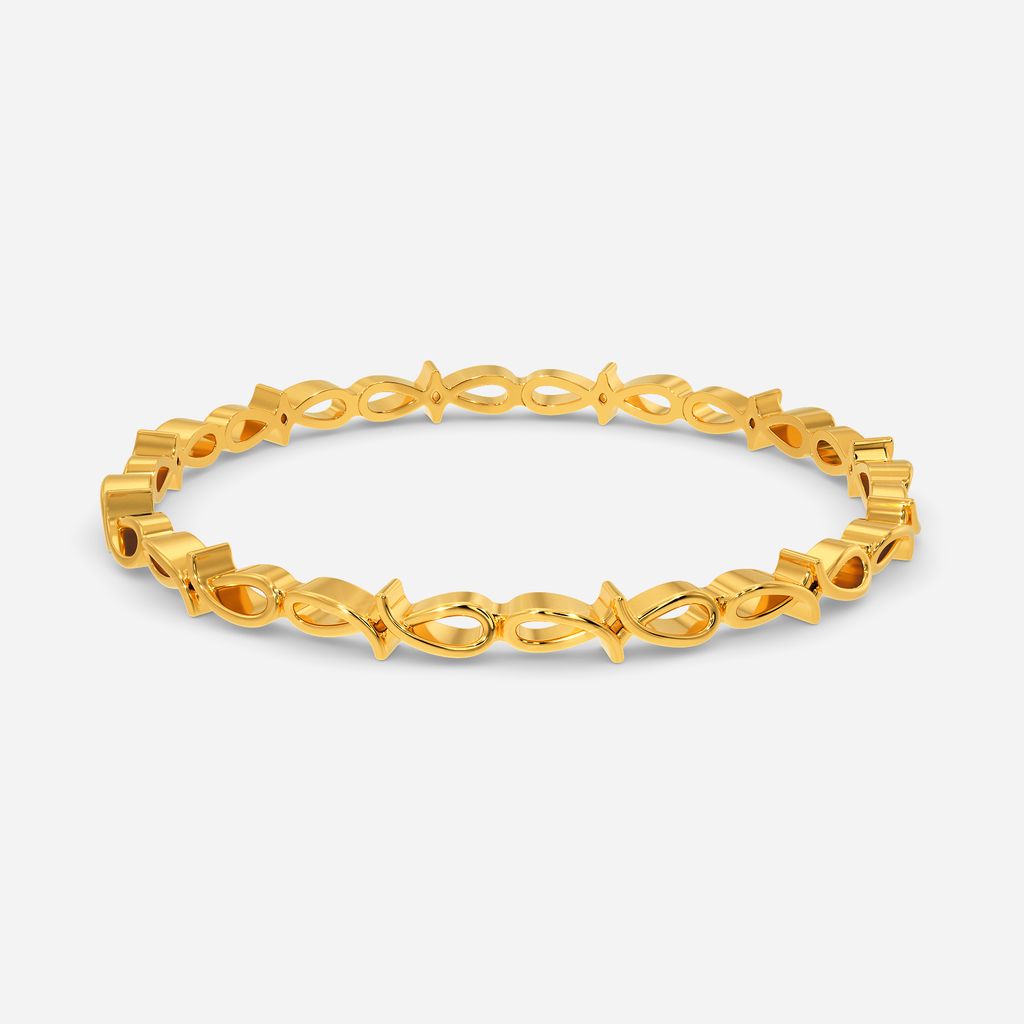 Braid O Crochet Gold Bangles