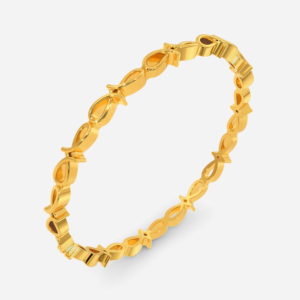 Braid O Crochet Gold Bangles