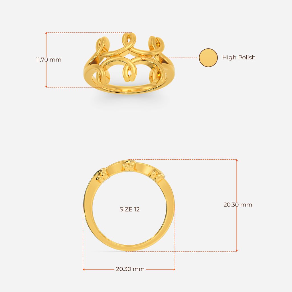 Cruise in Crochet Gold Rings image