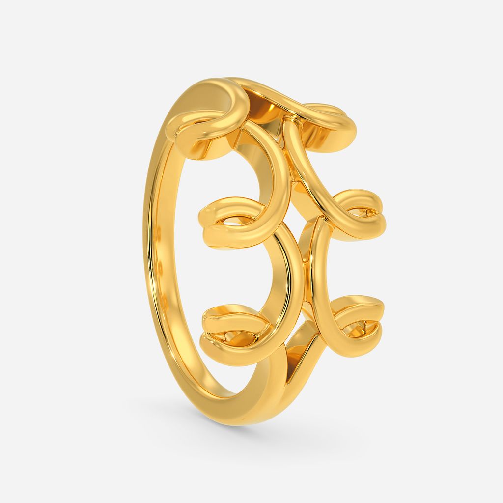 Cruise in Crochet Gold Rings image