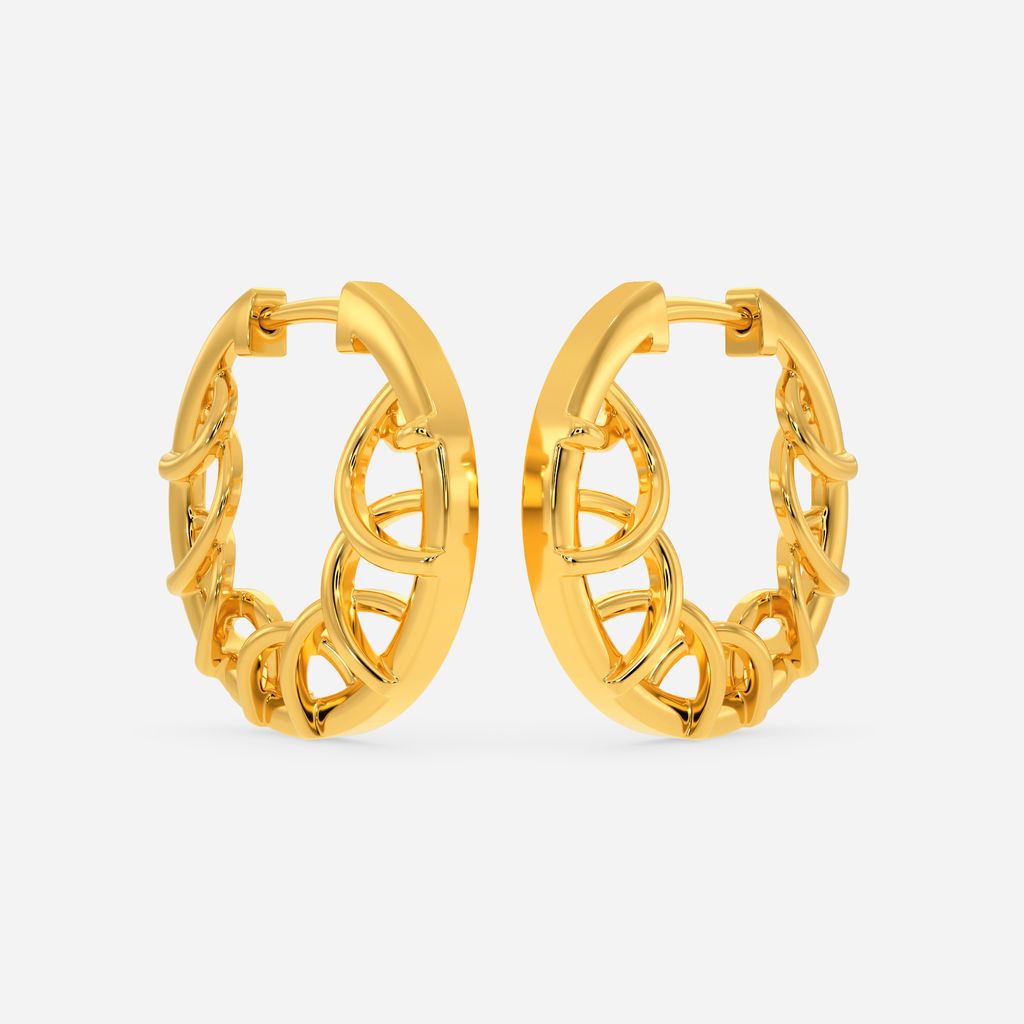 Cruise in Crochet Gold Earrings
