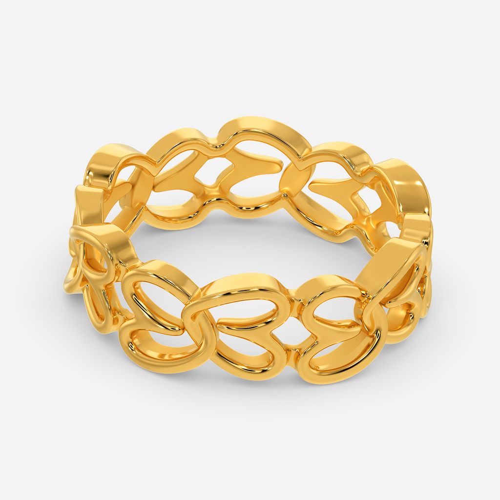 Knit Statement Gold Rings alternate view 2