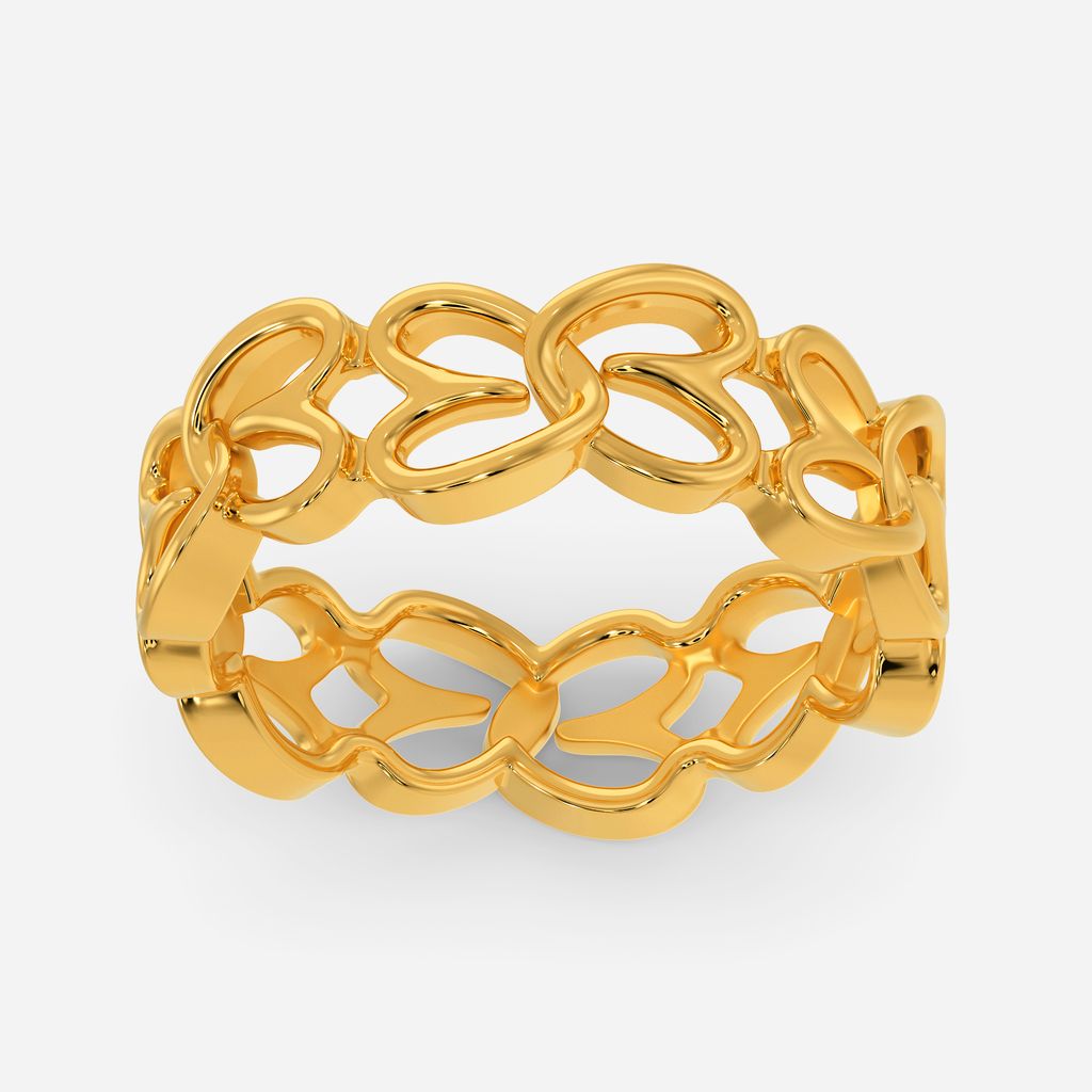 Knit Statement Gold Rings alternate view 3