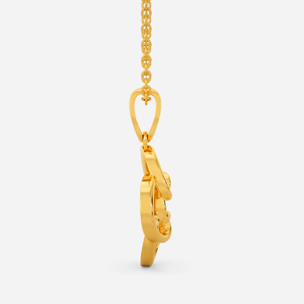 Knit Statement Gold Pendants