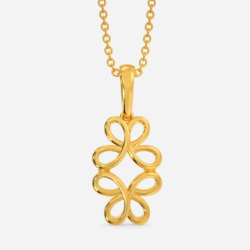 Serenade in Braids Gold Pendants