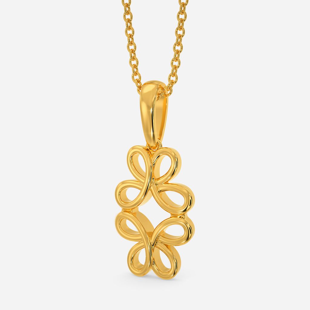Serenade in Braids Gold Pendants