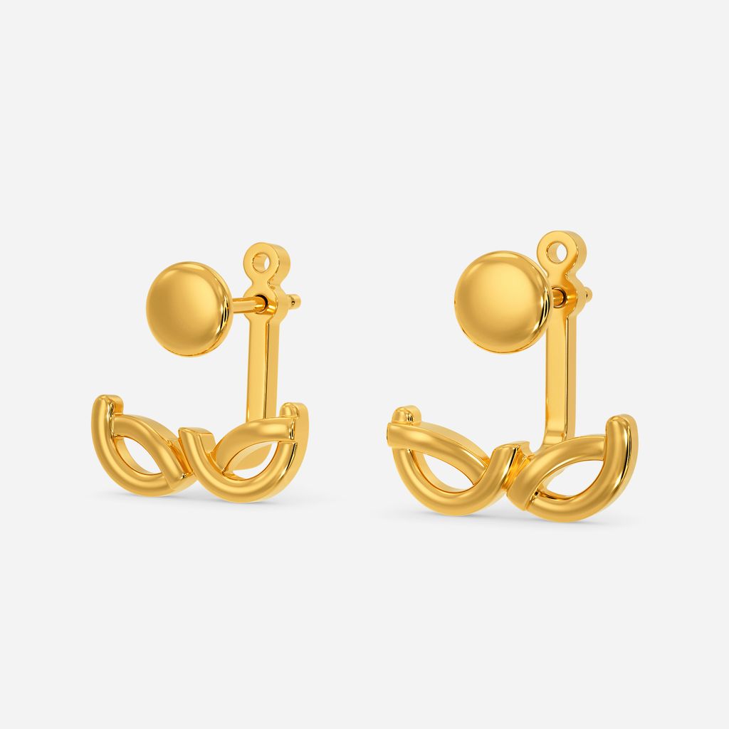 Charm O Crochet Gold Earrings