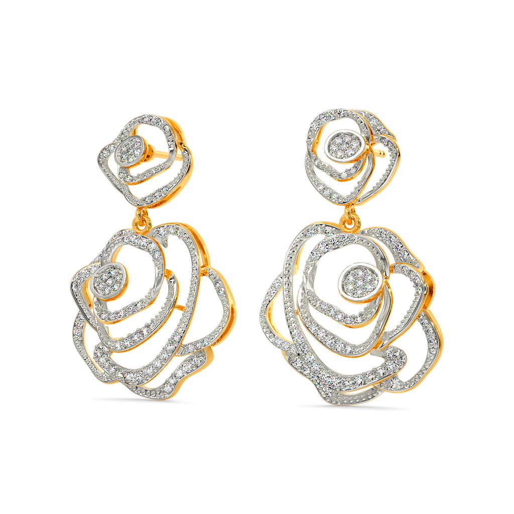 Power Petal Diamond Earrings