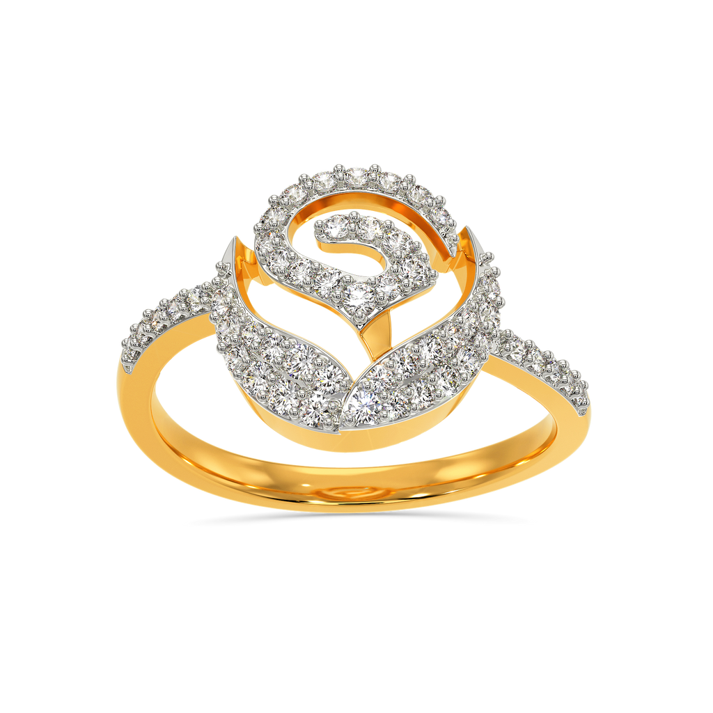 Scarlet Bloom Diamond Rings alternate view 3