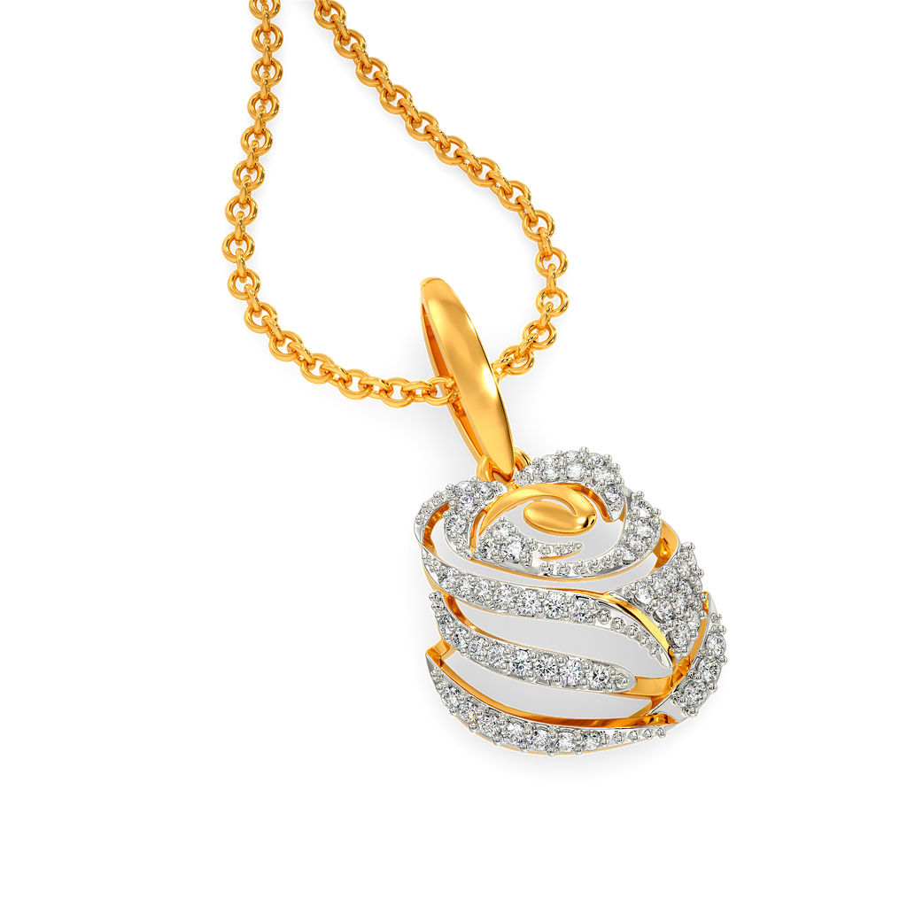 Wild Rose Diamond Pendants