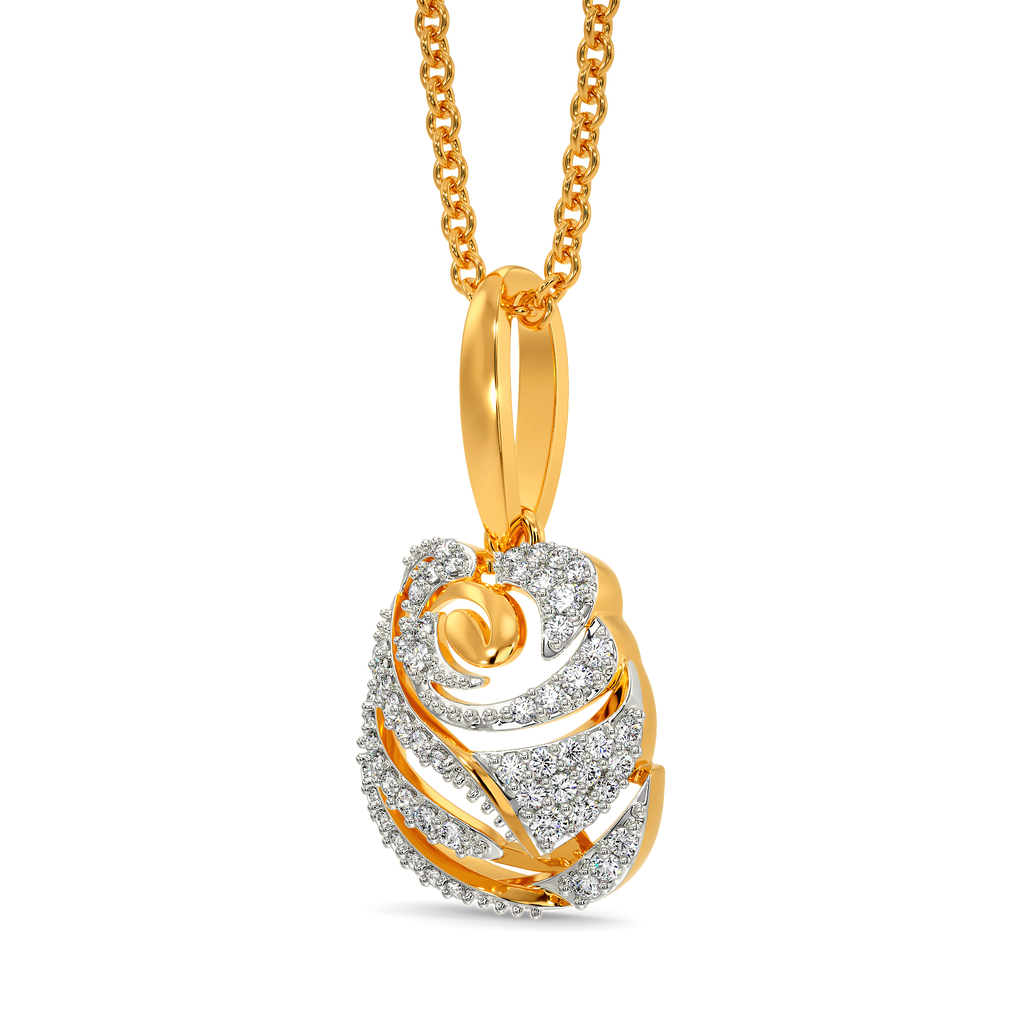 Wild Rose Diamond Pendants
