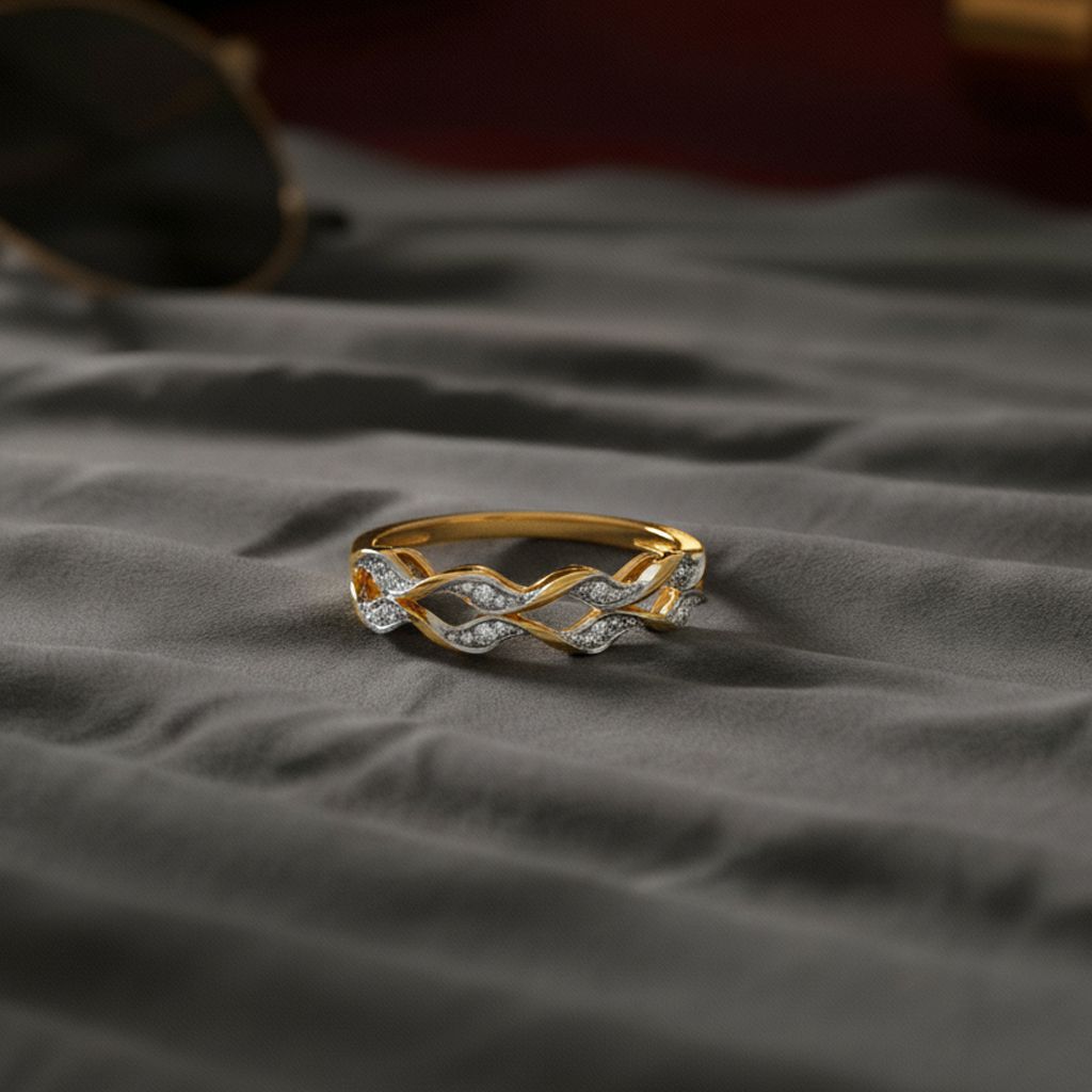 Iconically Ruffles Diamond Rings image