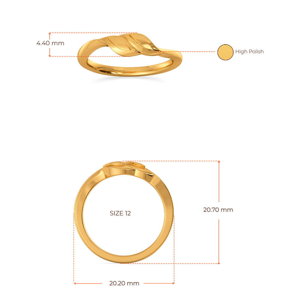 Ruffle Rush Gold Rings image