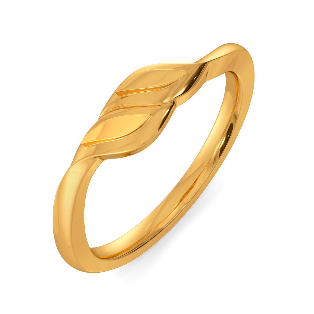Ruffle Rush Gold Rings