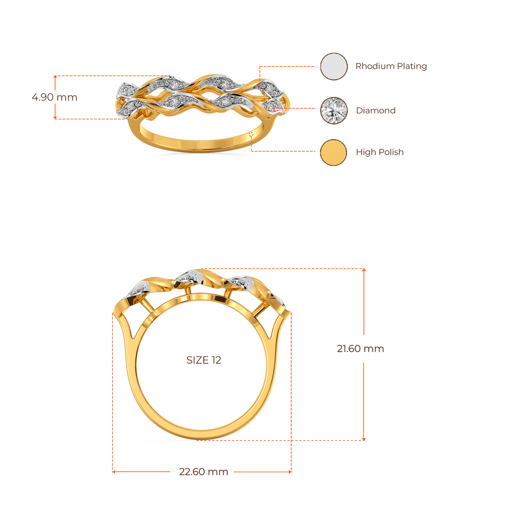 Iconically Ruffles Diamond Rings image