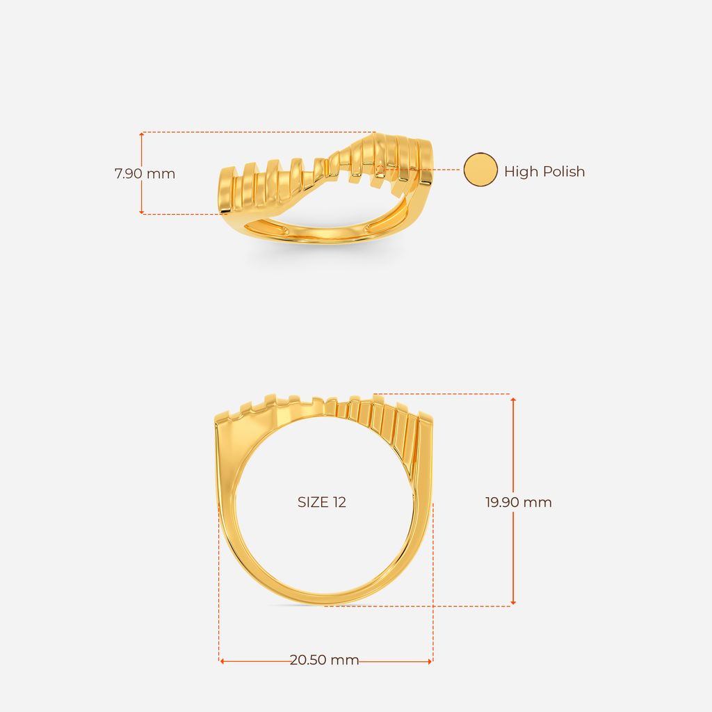 Touch of Intuition Gold Rings image