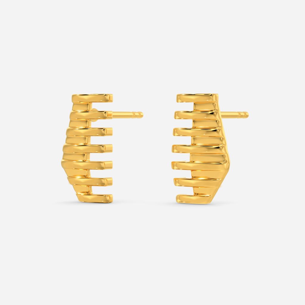 Touch of Intuition Gold Earrings