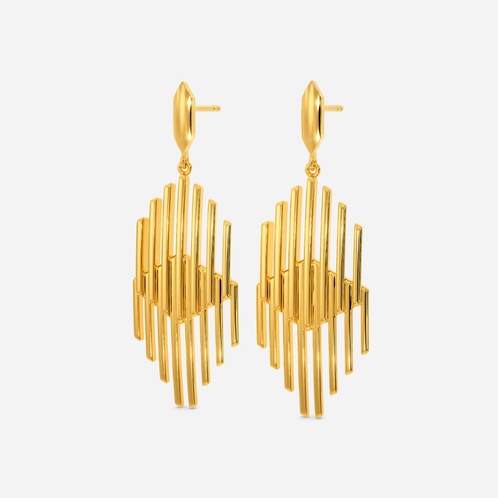 Blurry Bliss Gold Earrings