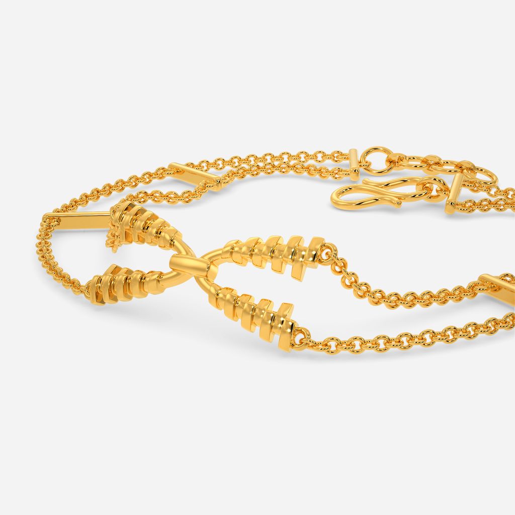 Surreal Harmonica Gold Bracelets