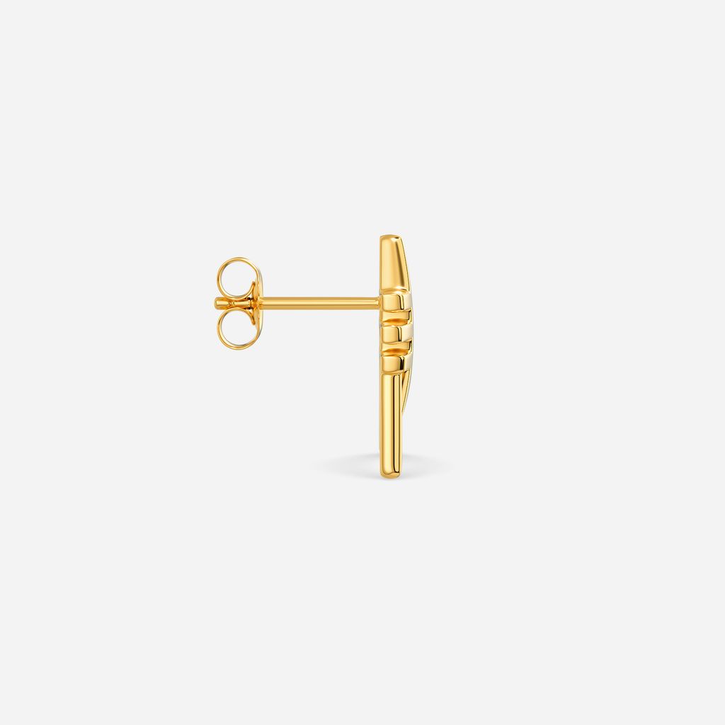 Slice O Space Gold Earrings