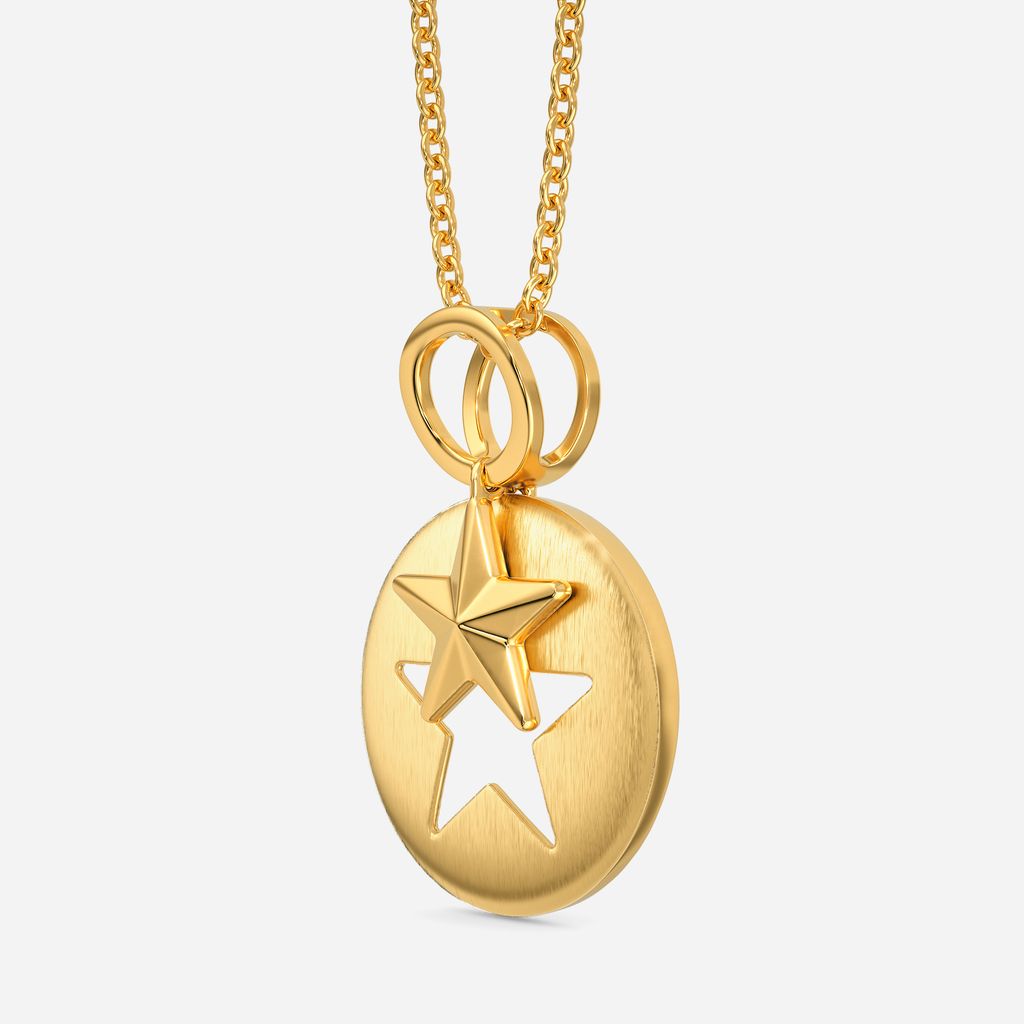 Shooting Star Gold Pendants