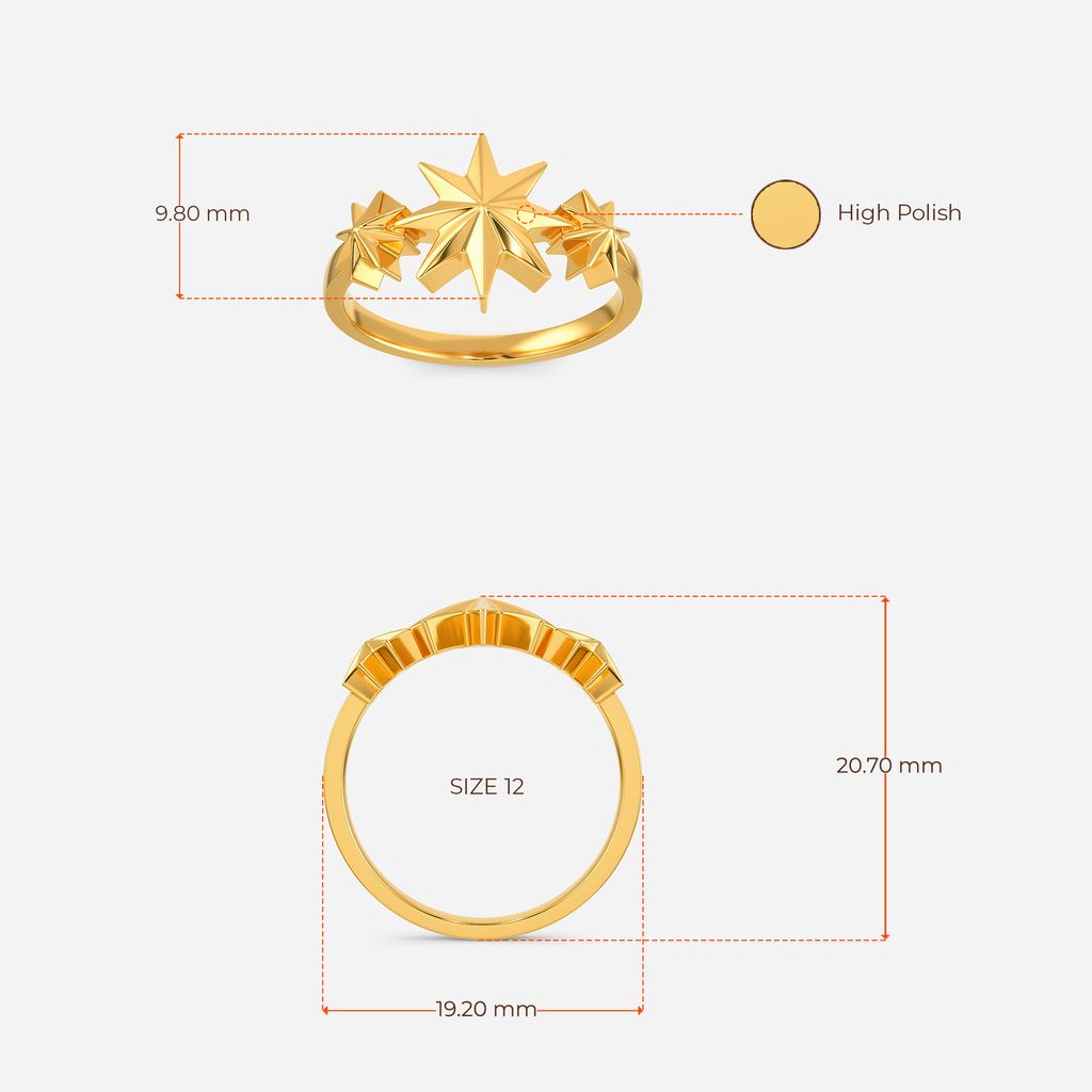 Sci Fi Getaway Gold Rings image