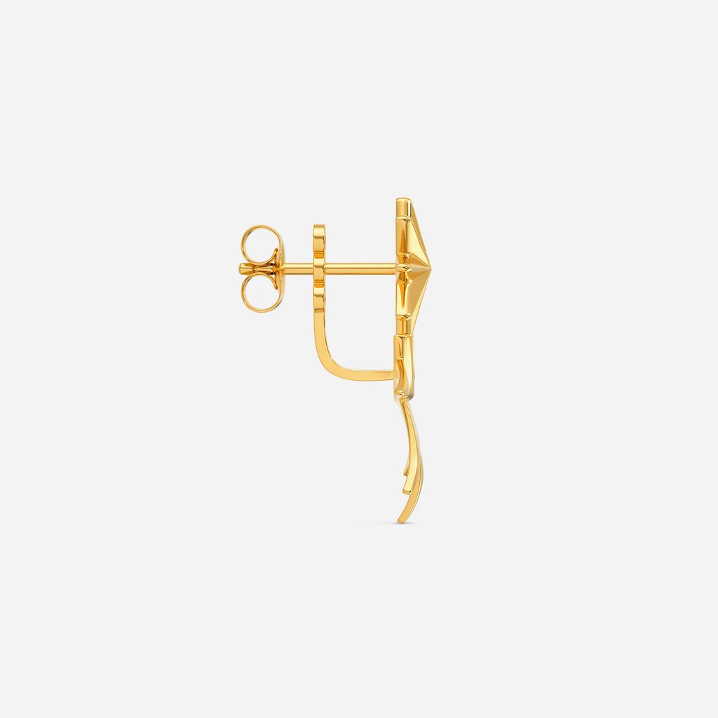 Sci Fi Getaway Gold Earrings