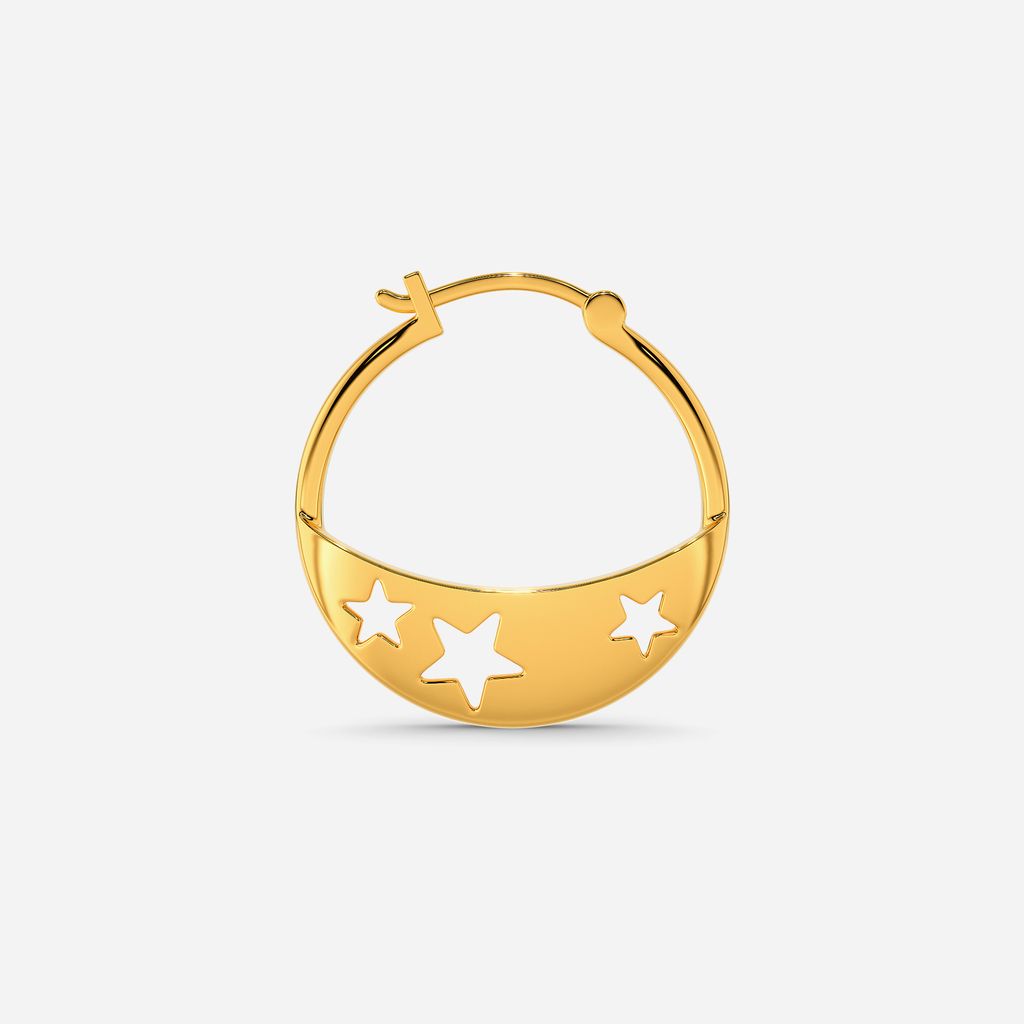 Starship Sojourn Gold Earrings