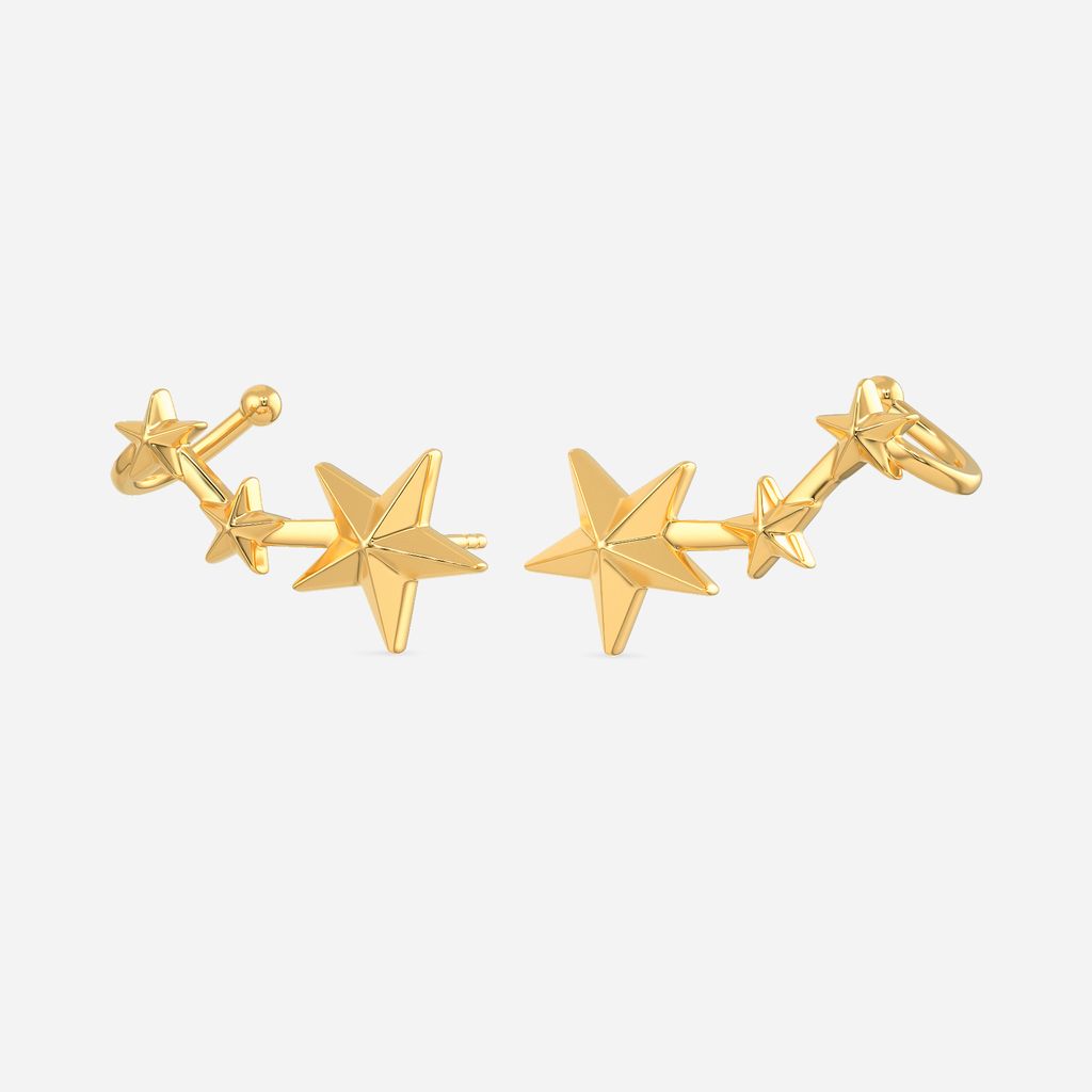 Galactic Gala Gold Earrings