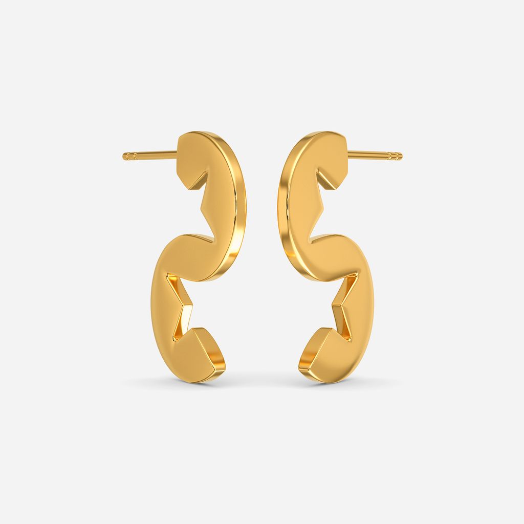 Planetary Play Gold Earrings