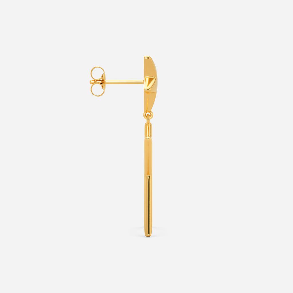 Twinkling Trips Gold Earrings