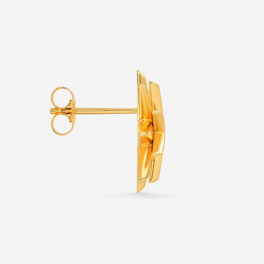 Martian Star Gold Earrings