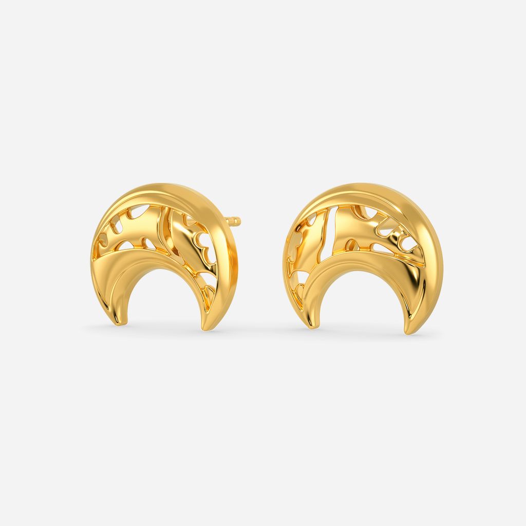 Wild Elegance Gold Earrings