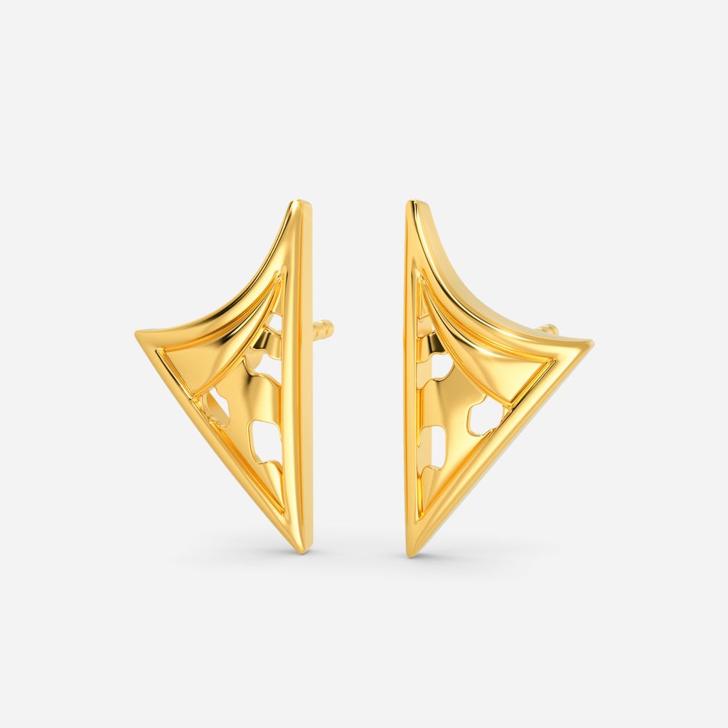 Fierce Spots Gold Earrings