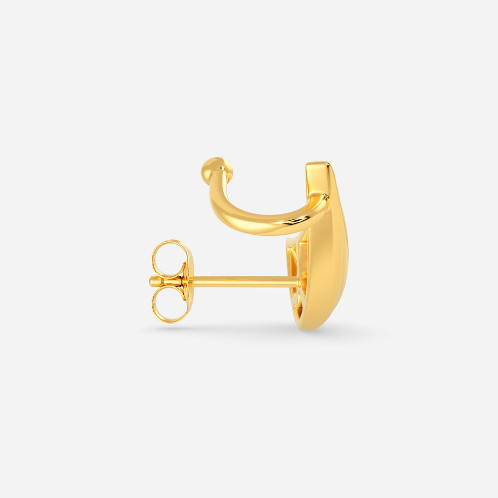 Jungle Cat Gold Earrings