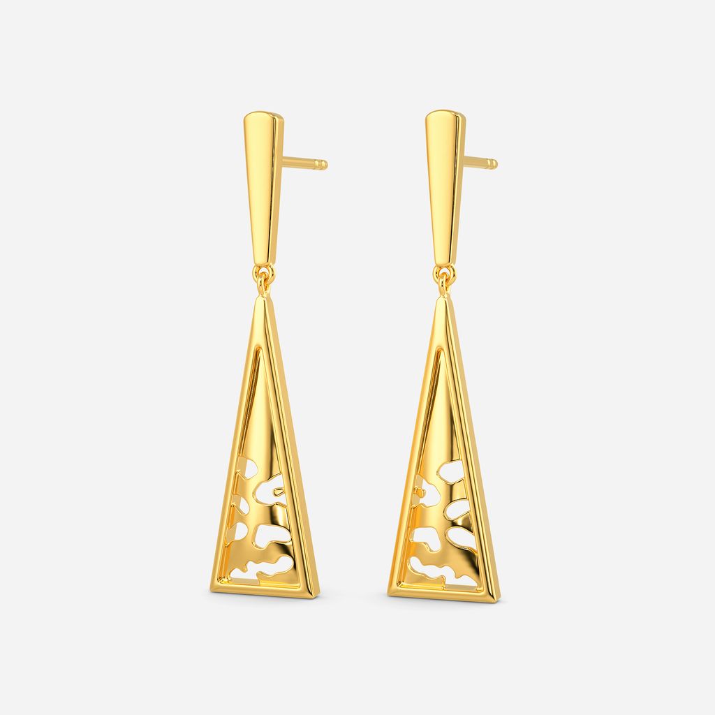Ferocious Kitty Gold Earrings
