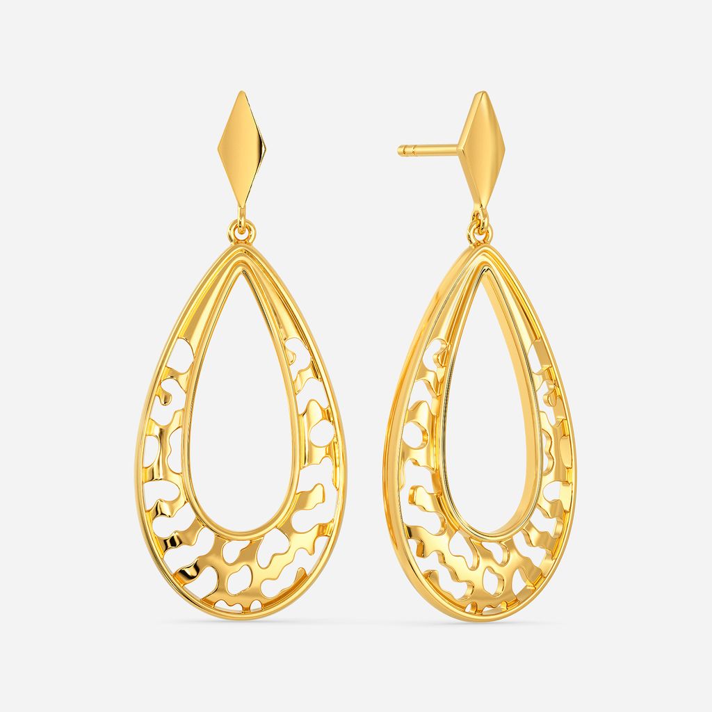 Leopard Spots Gold Earrings
